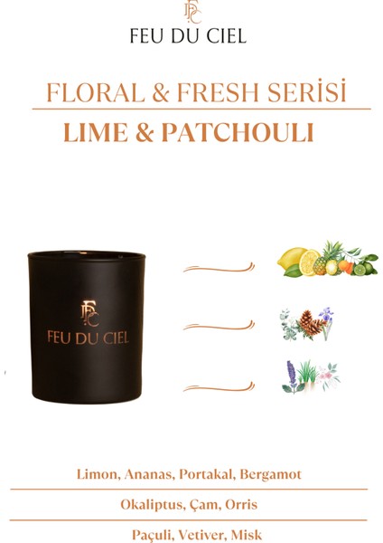 Signature Lime & Patchouli Limon Ve Paçuli Kokulu Mum 150 gr