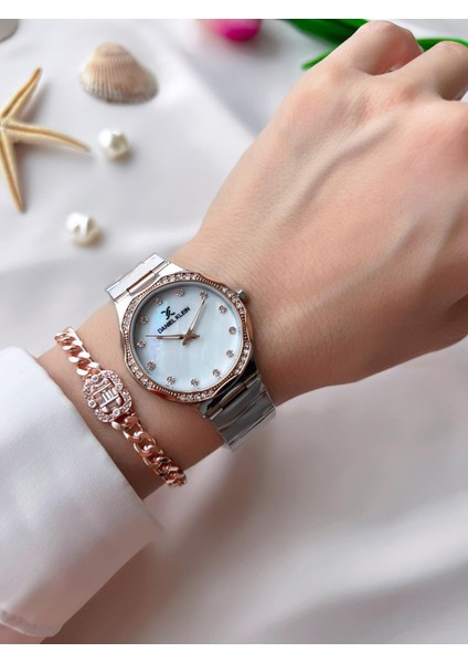 Çelik Kordon 30 mt Suya Dayanıklı Kadın Kol Saati+Bileklik BFG.10734X5 fiyatları