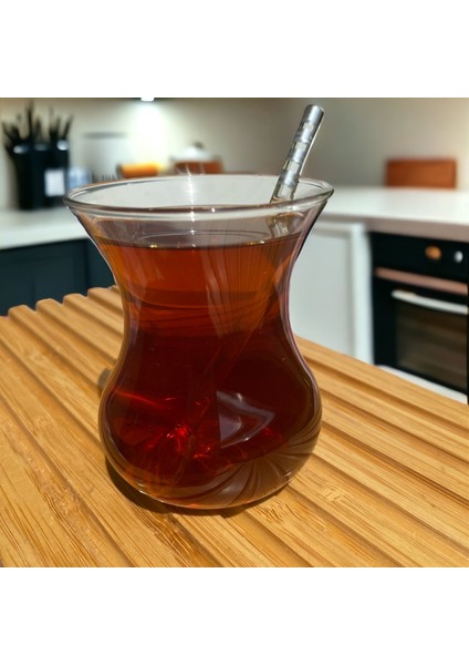 6 Adet Cam Çay Kaşığı-Gümüş Rengi fiyatları