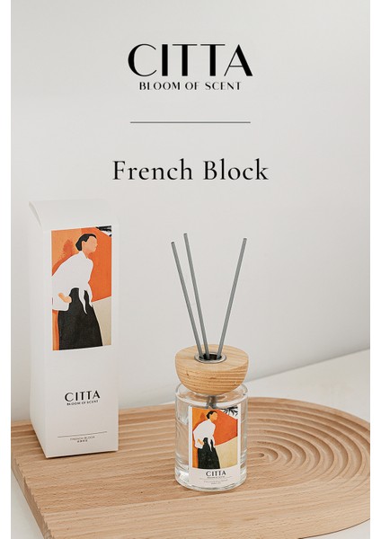Cıtta Bloom Of Scent | Lacey Wood Serisi | French Block Oda Kokusu | 120 ml Oda Kokusu