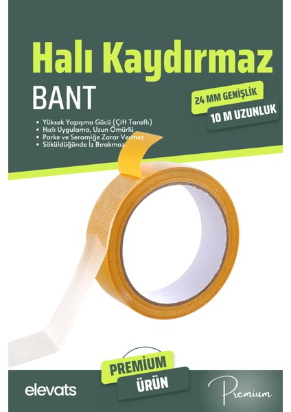 Premium Halı Kaydırmaz Bant Halı Kilim Sabitleme ve Yapıştırma Bandı