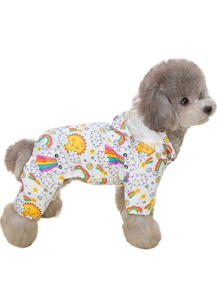 Çekiş Döngüsü Ile Köpek Yağmurluk Yağmurluk Sevimli Su Geçirmez Küçük Köpek Yağmurluk (Yurt Dışından)
