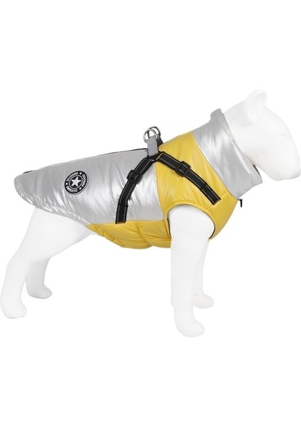 Sarı Sıcak Köpek Pamuklu Ceket Su Geçirmez ve Rüzgar Geçirmez Köpek Giysileri (Yurt Dışından)