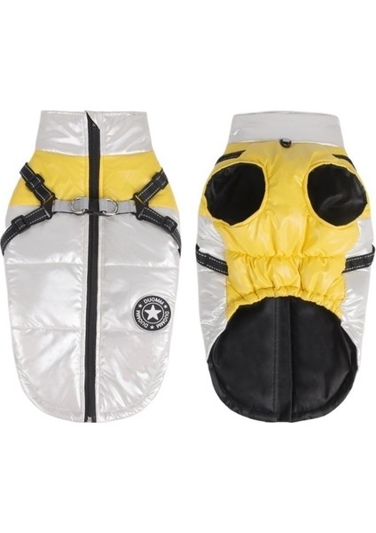 Sarı Sıcak Köpek Pamuklu Ceket Su Geçirmez ve Rüzgar Geçirmez Köpek Giysileri (Yurt Dışından) fırsatları