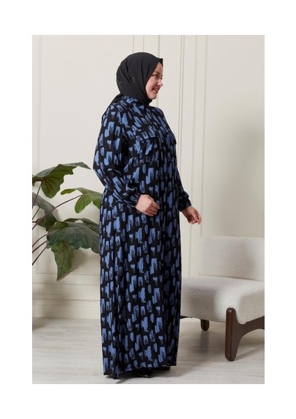 Kadin Buyuk Beden Oversize Rahat Kalıp Yazlik Elbise Alaçatı Model