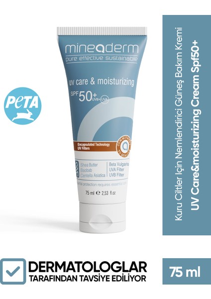 Mıneaderm Uv Care & Moisturizing Spf50+ 75 Ml