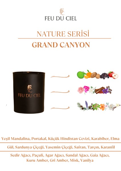 Signature Grand Canyon Sandal Amber Yasemin Kokulu Mum 150 gr