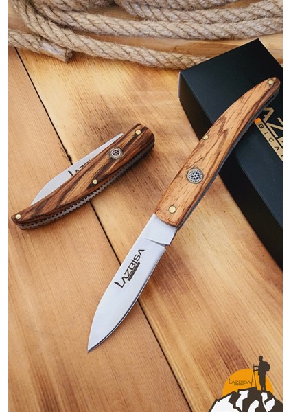 Zeytin Sap Kamp Çakısı Outdoor Piknik Çakısı Bahçe Çakısı (ÇKX-348)