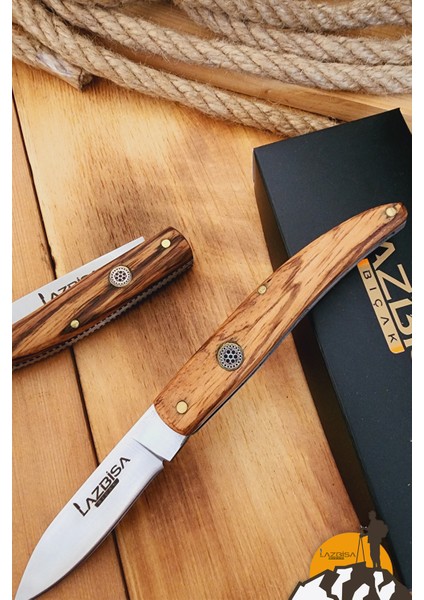 Zeytin Sap Kamp Çakısı Outdoor Piknik Çakısı Bahçe Çakısı (ÇKX-348)
