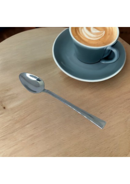 6 Adet Paslanmaz Çelik 18/10 Çay Kaşığı Düz Model
