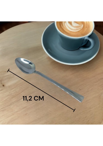 6 Adet Paslanmaz Çelik 18/10 Çay Kaşığı Düz Model fiyatları