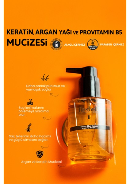 Argan ve Keratin Bakım Yağı 100ML