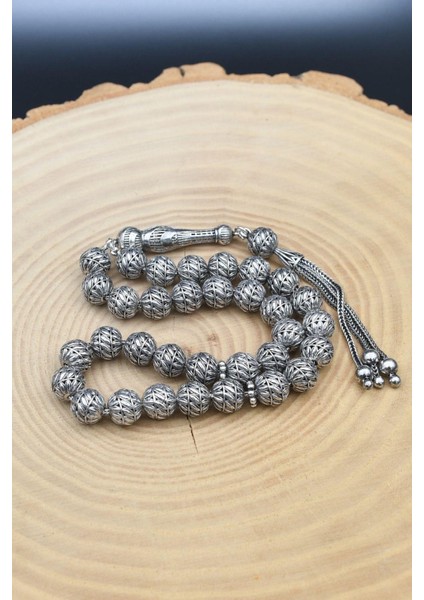 Erkek 925 Ayar Gümüş Tesbih Orta Boy -34 Gr- 901351 fiyatları