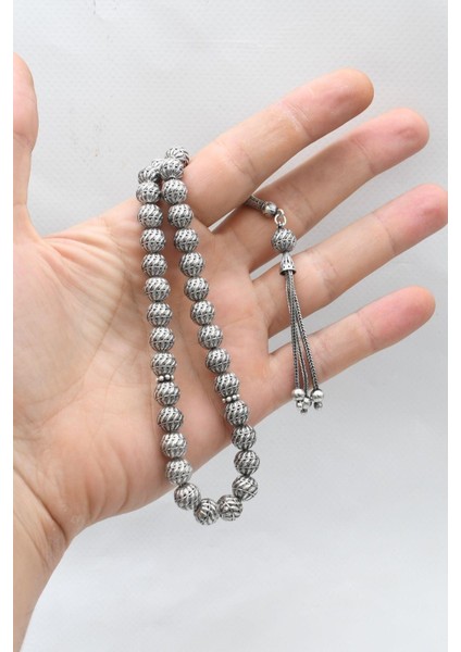 Erkek 925 Ayar Gümüş Tesbih Orta Boy -34 Gr- 901351 indirimleri