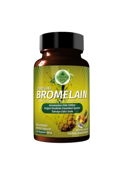 Bromelain Kapsül ( Bromelian Capsule) 60 Adet