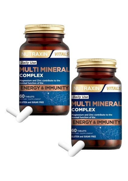 Multi Mineral Complex 2'Li Vücudun Ihtiyacı Olan 12 Mineral İçerir