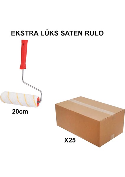 Izmir Fırça Arge Toptan Ekstra Lüks Saten Rulo Swan 20CM- 25 Adet 000293