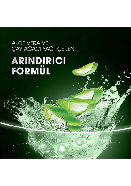 Women Kepeğe Karşı Etkili Şampuan Bitkisel Sentez Aloe Vera & Çay Ağacı Yağı 350 ml x3