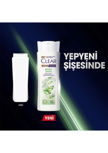 Women Kepeğe Karşı Etkili Şampuan Bitkisel Sentez Aloe Vera & Çay Ağacı Yağı 350 ml x3