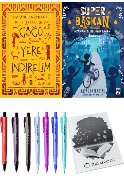 Süper Başkan Zamanı Durduran Saat ve Göğü Yere Indirelim 2'li Set + Hediyeli