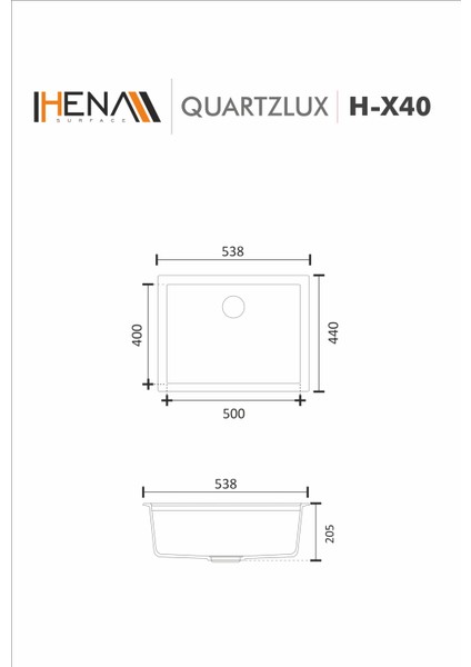 Granit Eviye Tek Gözlü Bej 50X40 Evye Kuvars Tezgah Altına Uygun modelleri
