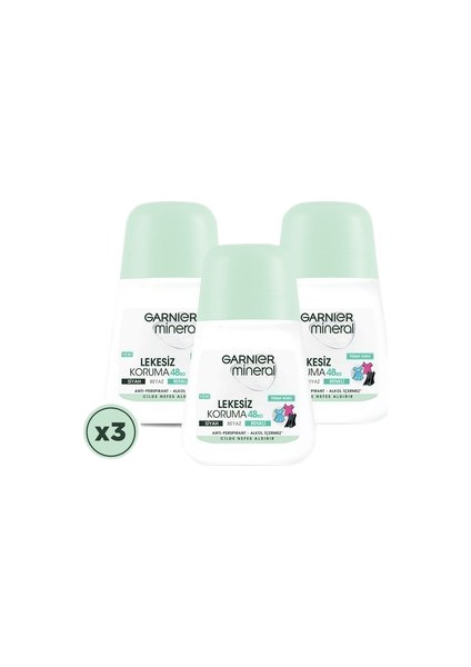 3'lü Mineral Koruma Ferah Koku Roll-On Seti