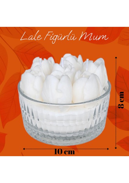 Lale Figürlü %100 Doğal Soya Wax Kokulu Dekoratif Mum