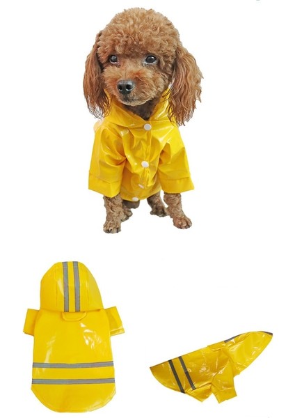 Yansıtıcı Şeritli Evcil Hayvan Yağmurluğu Evcil Hayvan Kapüşonlu Yağmurluk (Yurt Dışından) modelleri