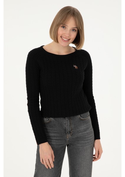 Kadın Siyah Kazak /Triko 50288981-VR046