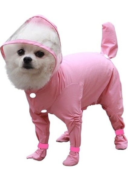 Bacaklarlı Köpek Yağmurluğu, Küçük Köpek Evcil Hayvan Yağmurluğu, Pembe (Yurt Dışından) fiyatları