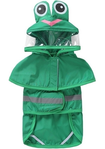 Bacakları ve Her Şey Dahil Evcil Hayvan Yağmurluğuyla Birlikte Yeşil Köpek Yağmurluğu (Yurt Dışından)