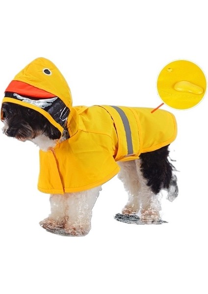 Orta ve Büyük Köpekler Için Köpek Yağmurluğu Sarı Çekilebilir Evcil Hayvan Yağmurluğu (Yurt Dışından) fiyatları