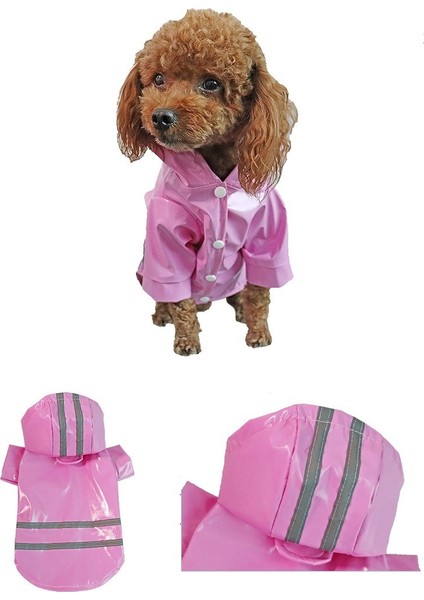 Yansıtıcı Şeritli Evcil Hayvan Yağmurluğu Evcil Hayvan Kapüşonlu Yağmurluk (Yurt Dışından) fırsatları