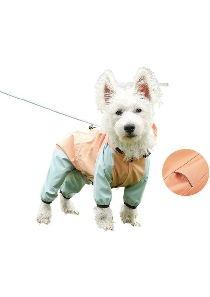 Köpek Yağmurluğu Su Geçirmez Her Şey Dahil Ayaklı Küçük Köpek Evcil Hayvan Yağmurluğu (Yurt Dışından)