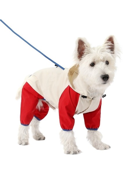 Köpek Yağmurluğu Su Geçirmez Küçük, Orta ve Büyük Köpek Evcil Hayvan Yağmurluğu Kırmızı (Yurt Dışından) fiyatları