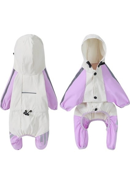 Mor Köpek Yağmurluğu Su Geçirmez Küçük, Orta ve Büyük Köpek Evcil Hayvan Yağmurluğu (Yurt Dışından)