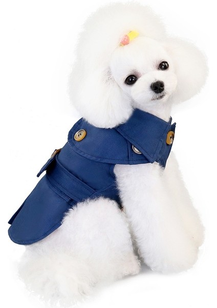 Kış Sıcak Evcil Hayvan Giysileri Rüzgar Geçirmez Köpek Giysileri Mavi (Yurt Dışından)