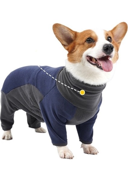 Kış Sıcak Evcil Hayvan Giysileri Orta ve Büyük Köpek Pamuklu Giysiler Mavi (Yurt Dışından) fiyatları