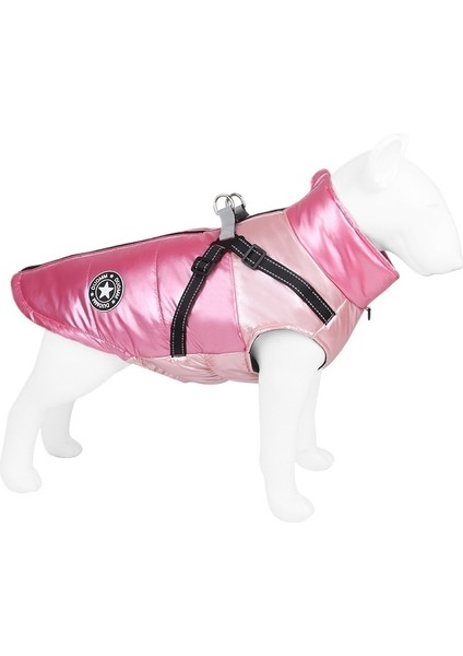 Evcil Hayvan Giysileri Pembe Rüzgar Geçirmez Köpek Giysileri Sıcak Köpek Pamuklu Giysiler (Yurt Dışından)