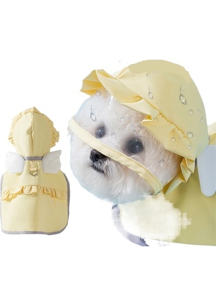 Su Geçirmez Köpek Giysileri Küçük Köpek Açık Panço Tarzı Köpek Yağmurluk (Yurt Dışından)