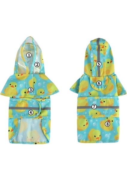 Bacaklarlı Köpek Yağmurluğu, Küçük, Orta ve Büyük Köpek Evcil Hayvan Yağmurluğu Mavi (Yurt Dışından) fiyatları