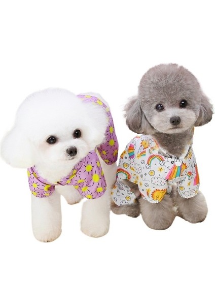 Köpek Yağmurluğu Sevimli Su Geçirmez Küçük Köpek Yağmurluğu Mor (Yurt Dışından) modelleri