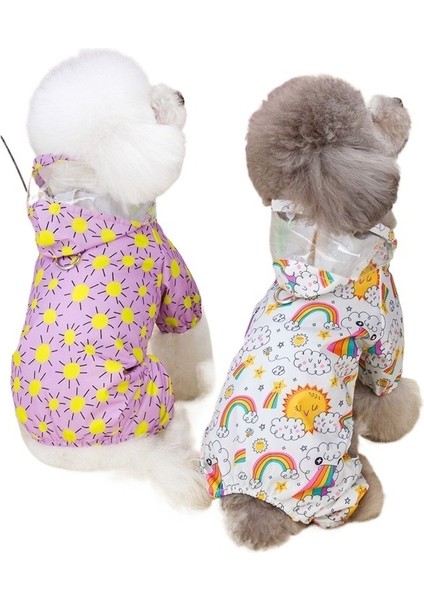 Köpek Yağmurluğu Sevimli Su Geçirmez Küçük Köpek Yağmurluğu Mor (Yurt Dışından) fırsatları