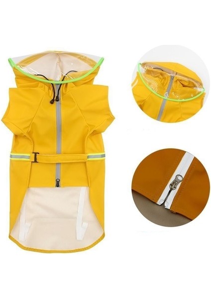 Sarı Köpek Yağmurluğu Su Geçirmez Büyük Köpek Evcil Hayvan Yağmurluğu (Yurt Dışından) fiyatları