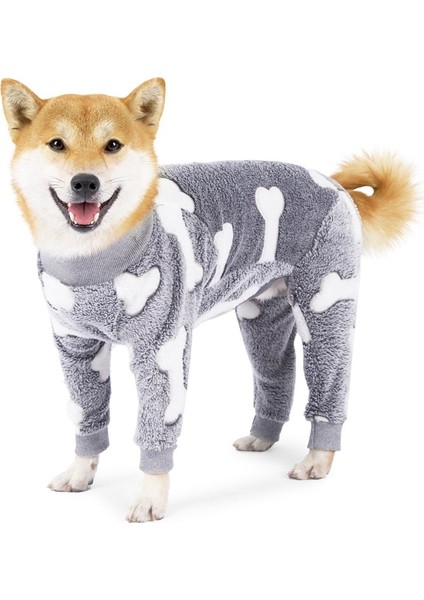 Sıcak Kış Köpek Giysileri Küçük, Orta ve Büyük Köpek Evcil Hayvan Giysileri Gri (Yurt Dışından)