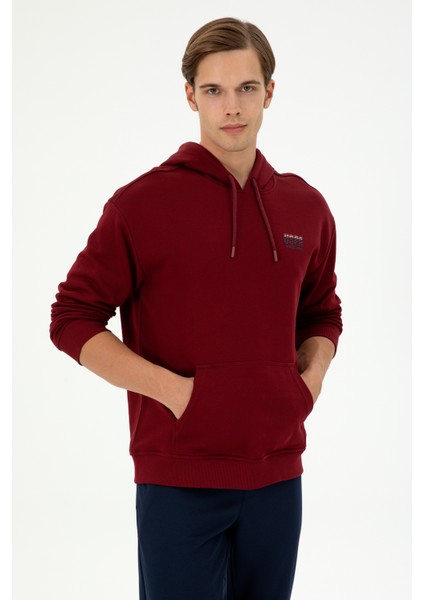 Erkek Bordo Sweatshirt 50293442-VR014