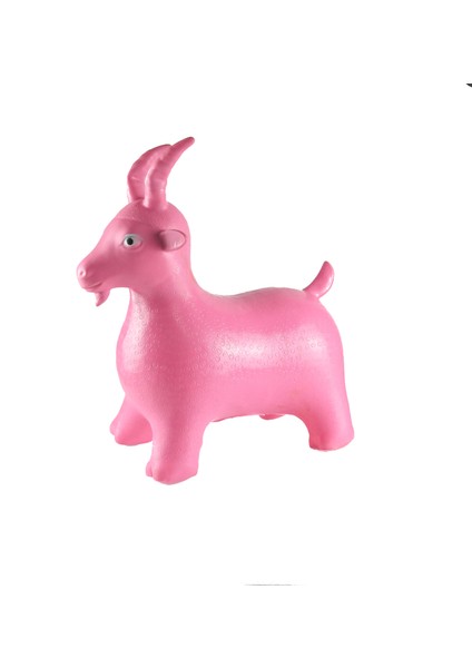 Şişme Zıp Zıp Hayvan Sevimli Şişme Hayvan Pembe Pompa Hediyeli