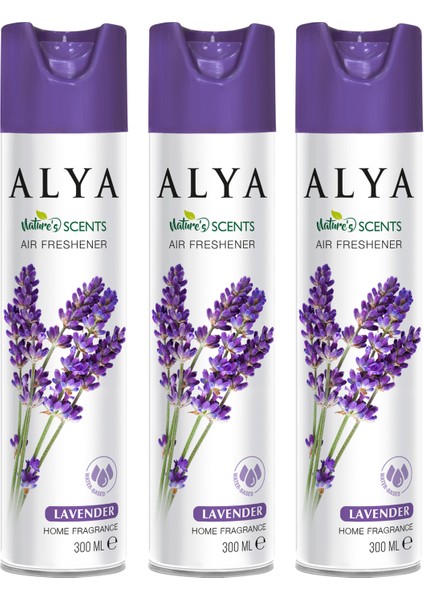 Nature's Scents Lavender Lavanta Su Bazlı Oda Kokusu ml x3 Adet