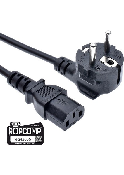 Bilgisayar Power ve Monitör Kablosu 3X0.75MM 1.5m