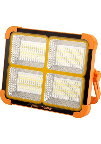 200W USB Şarjlı Solar El Feneri,projektör